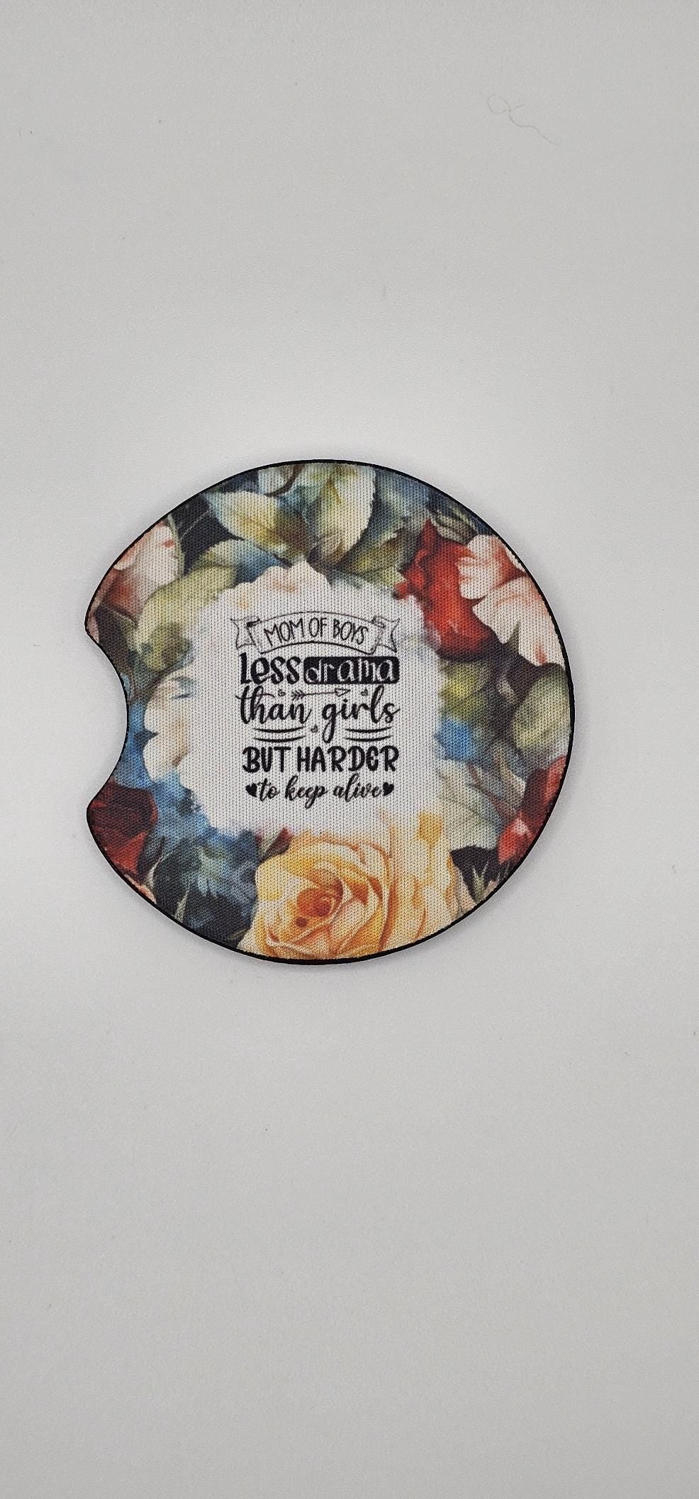 Mom of Boys / Support Wildlife Raise Boys Coaster Set