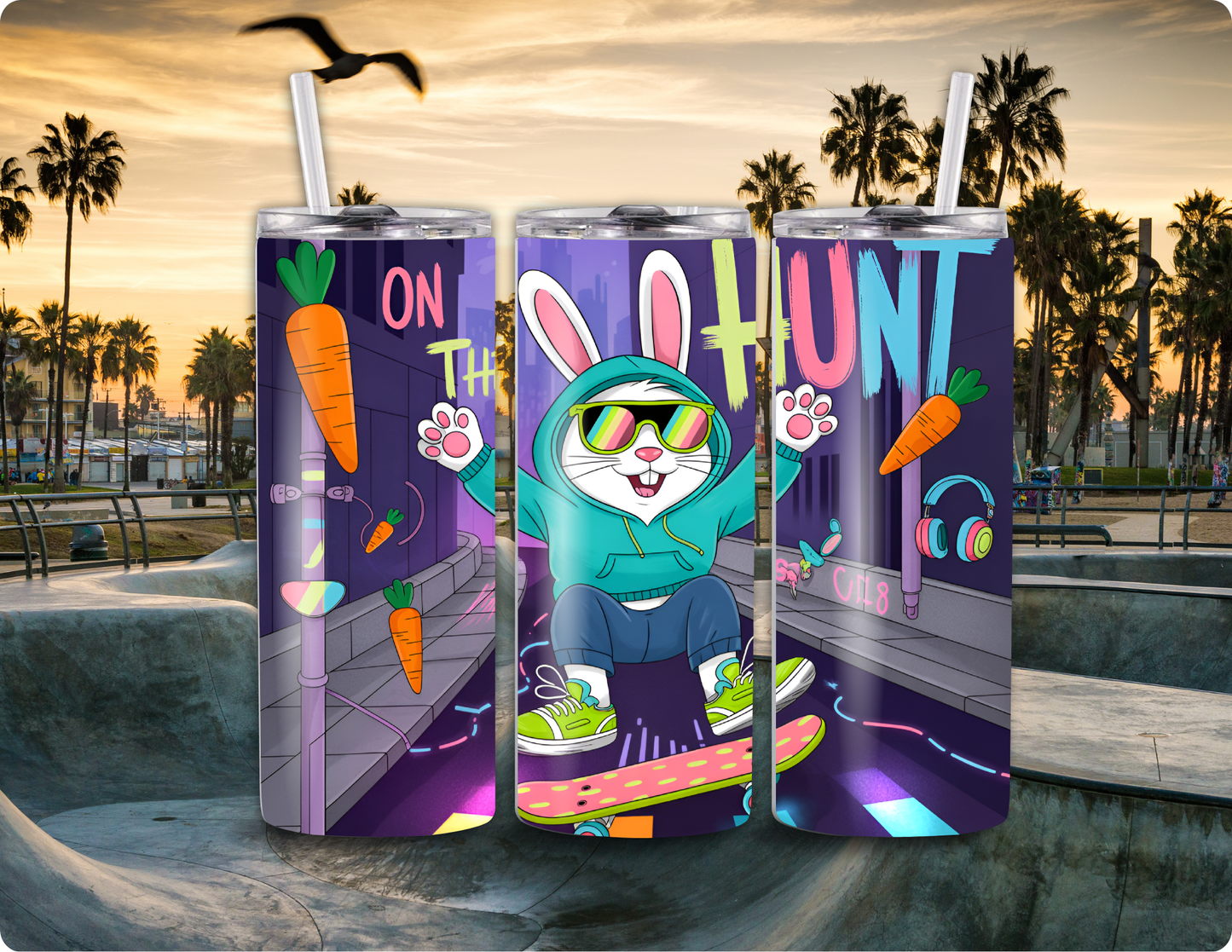 Radical Rabbit Skater | 20oz Skinny Tumbler
