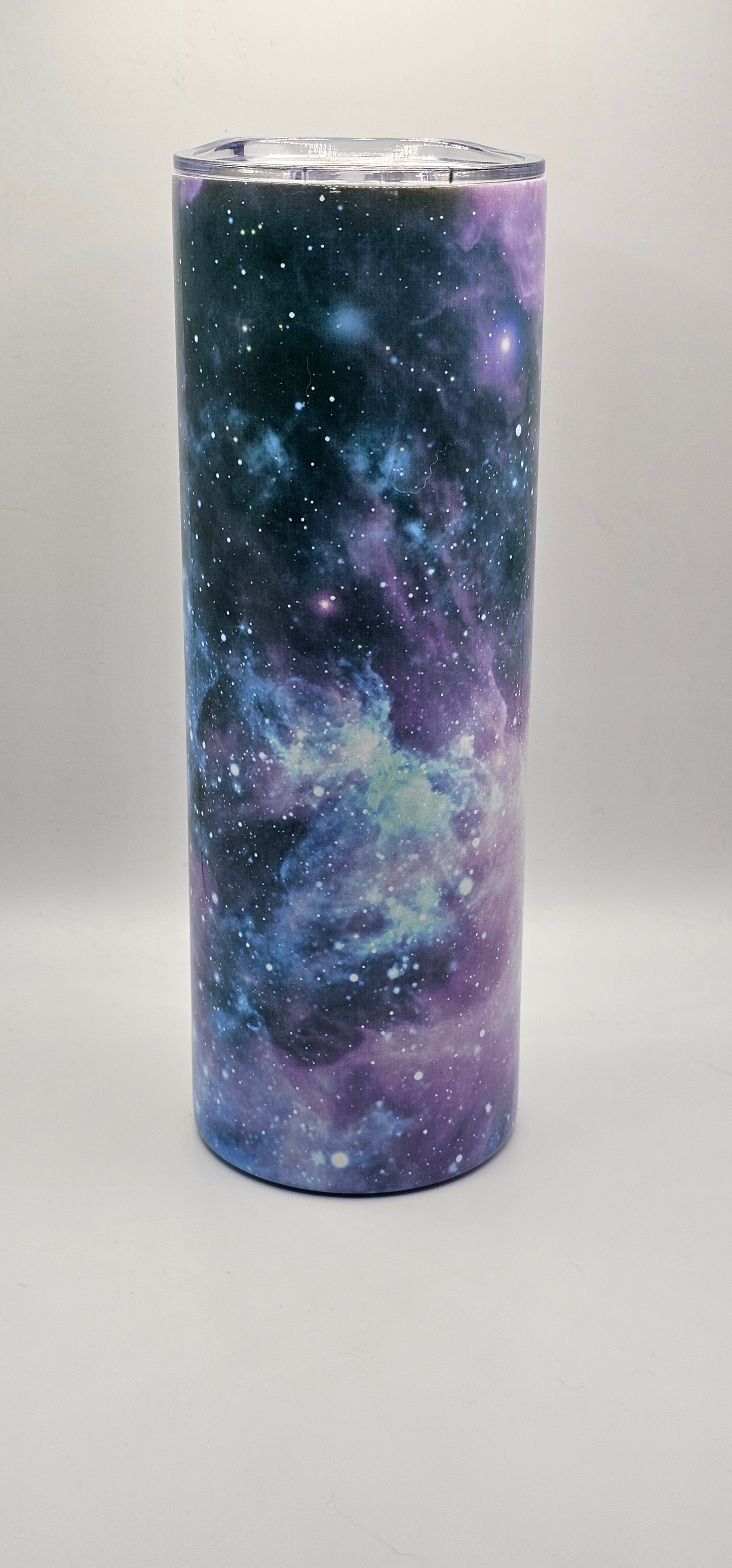 Celestial Nebula 20oz Skinny Tumbler – Deep Space Galaxy Wrap