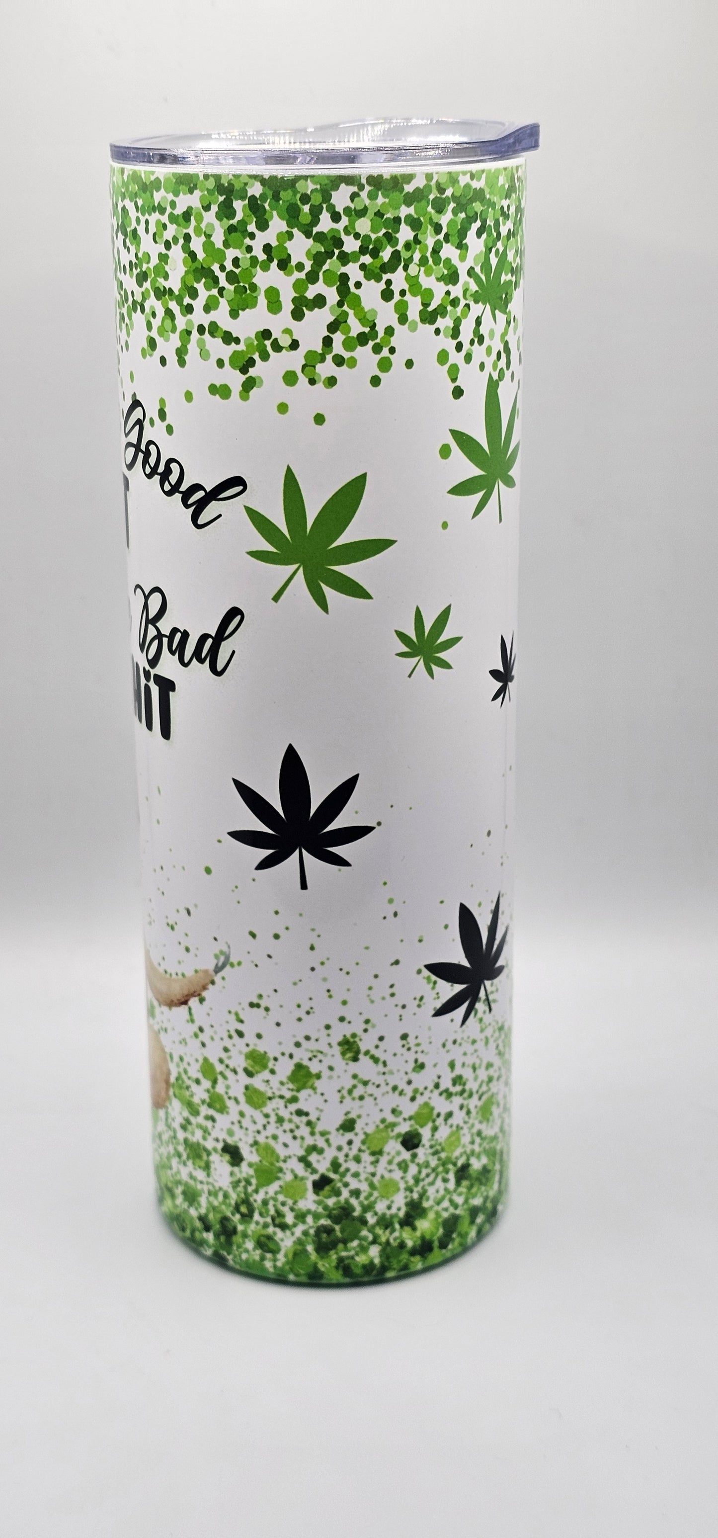 🌿 Inhale the Good Sh!t, Exhale the Bad Bullsh!t – 20oz Stainless Steel Tumbler