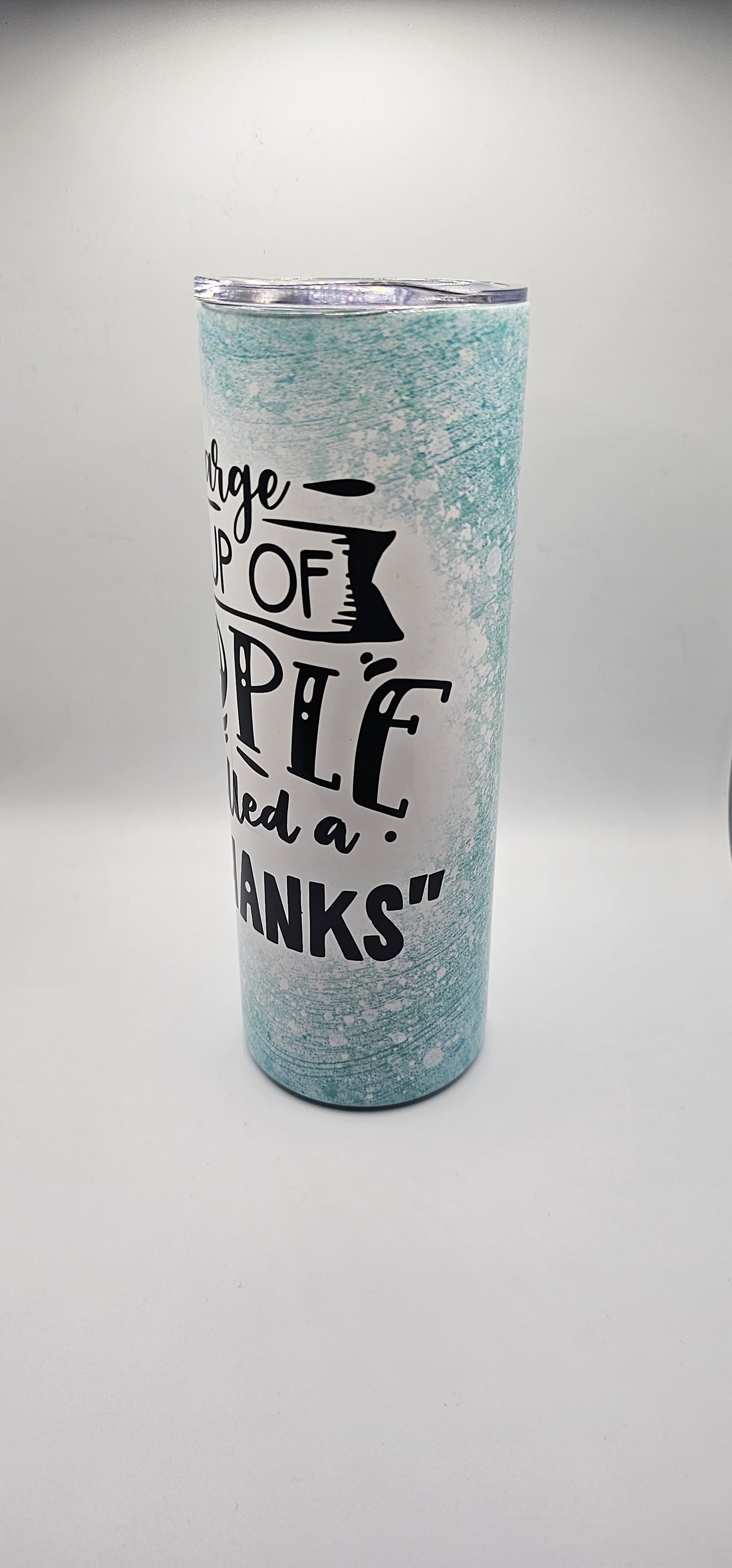 Funny Introvert 20oz Skinny Tumbler with Lid and Straw | Sarcastic "A Large Group of People Is Called A No Thanks" Travel Mug | Anti-Social Gift for Her or Him